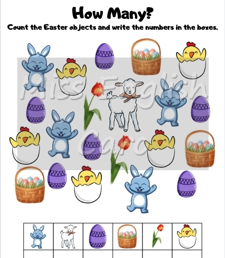 Karty pracy - Easter - 10 arkuszy