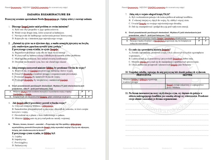 Paweł Beręsewicz "Nędzny tchórz"_zestaw materiałów do lekcji