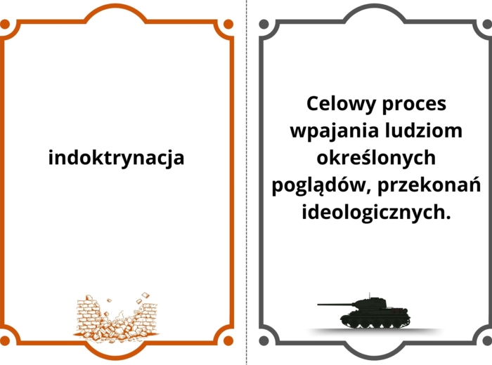 Fiszki, literatura wojenna, 14 pojęć oraz jeden pusty zestaw, pdf