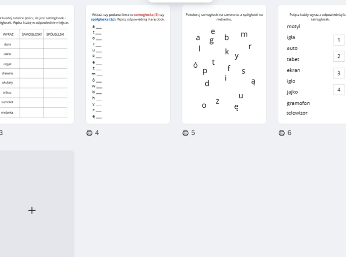 Samogłoski i spółgłoski