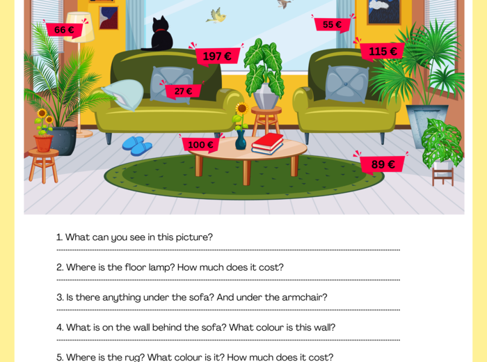 What can you see in this living room?