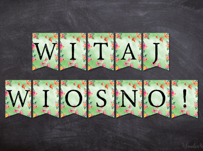 WITAJ WIOSNO! - GIRLANDA