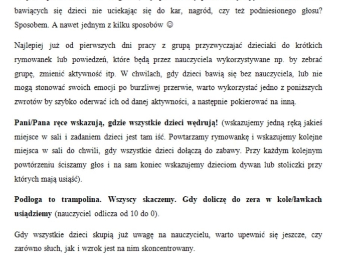 Ogarniamy chaos w grupie/klasie. Sprawdzone sposoby na dyscyplinę w przedszkolu, klasach 1+3 wraz z innowacją