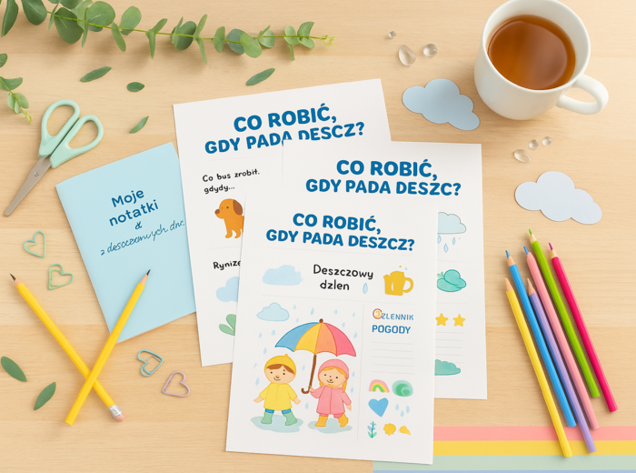 Karta pracy „Co robić, gdy pada deszcz?”