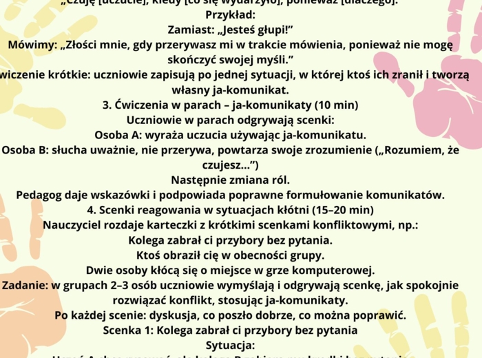 Program naprawczy „Klasa Pełna Szacunku” to kompleksowy i praktyczny plan naprawczy stworzony z myślą o uczniach klas 4–6, których relacje w klasie wymagają poprawy.