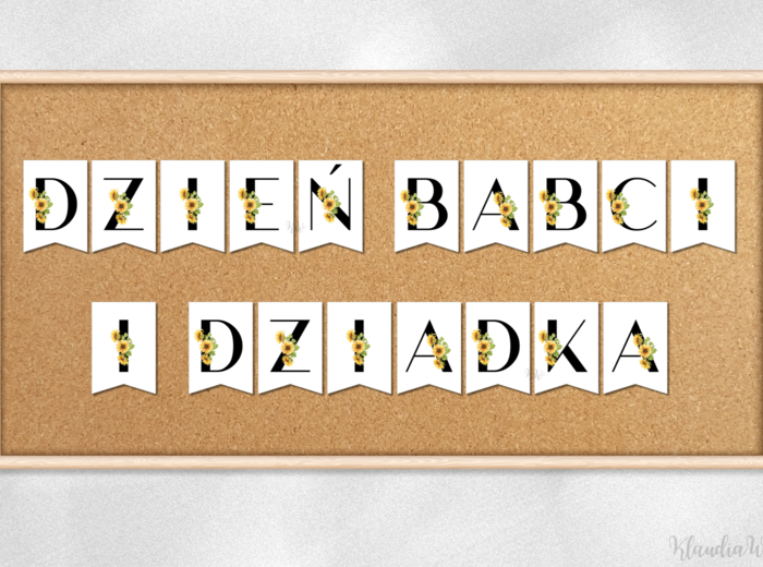 Girlanda „Dzień Babci i Dziadka” – wersja 1