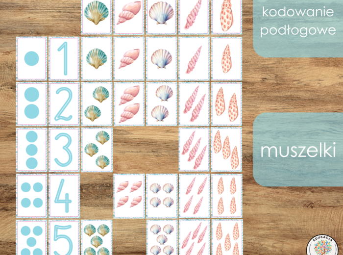 Kodowanie podłogowe - muszelki