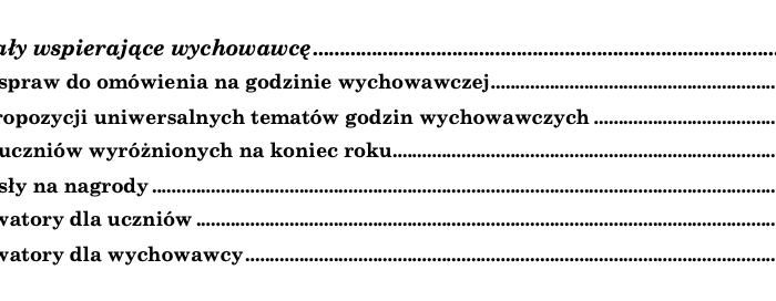Teczka wychowawcy - 180 stron materiałów!