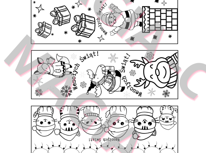 Grudniowe świąteczne zakładki