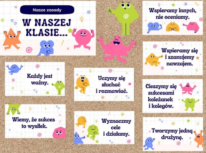W naszej klasie. Gazetka - zasady do klasy.