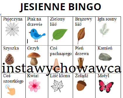 Jesienne bingo