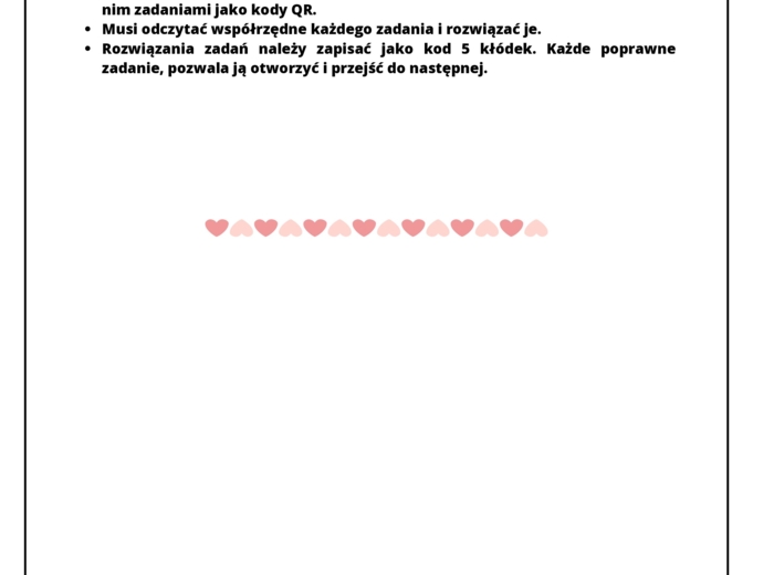 Zadania egzaminacyjne na Walentynki.