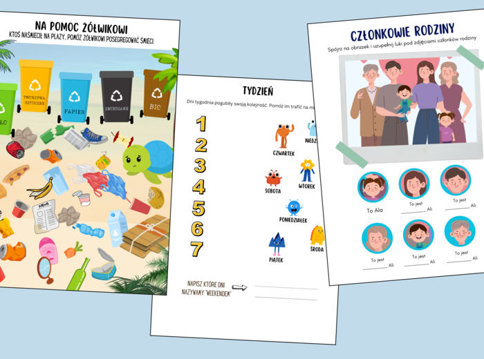 Kreatywna Księga Zadań – 64 Strony Nauki i Zabawy dla Dzieci w Klasach 0-3!/Autorskie i różnorodne ćwiczenia