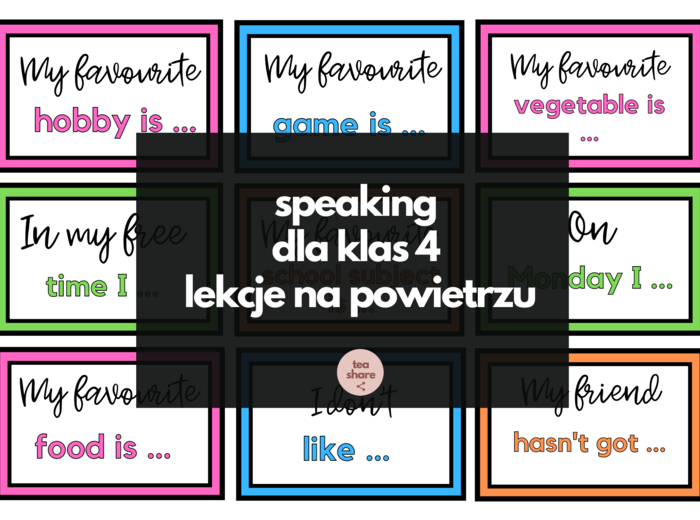 Speaking dla klas 4 - pomysł na lekcje na powietrzu
