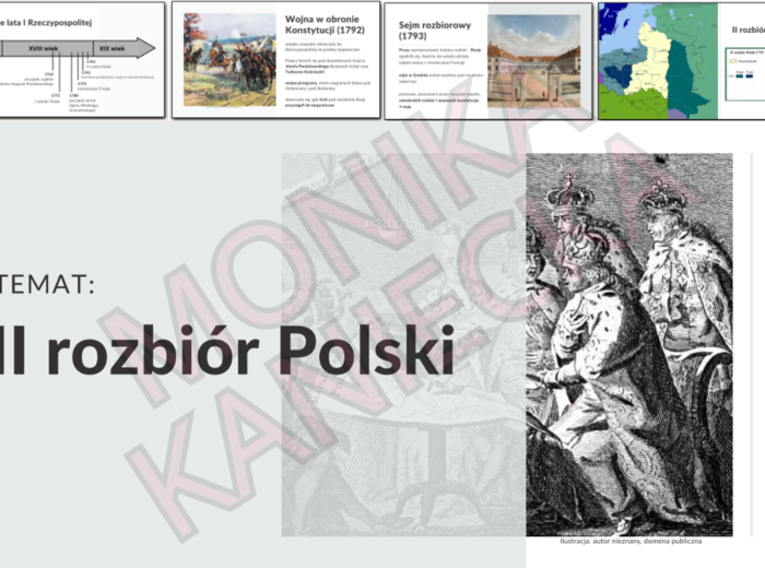 II rozbiór Polski - prezentacja historia klasa 6