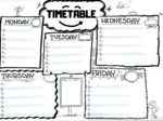 TIMETABLE & BOOKMARKS - GIFT dla Ucznia