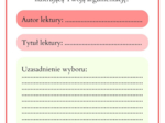 Ćwiczymy argumentowanie i utrwalamy treść lektur- karty lekturowe koncentrujące się na odbiorze czytelnika. Level 7