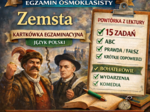 📚 „Zemsta” – kartkówka egzaminacyjna | powtórka przed egzaminem ósmoklasisty (15 zadań)