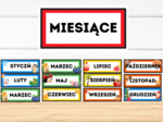Karty demonstracyjne / pokazowe – Miesiące