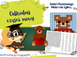 Odkoduj części mowy. Kodowanie. Dzień Pluszowego Misia na języku polskim