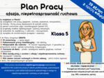 Plan pracy nauczyciela współorganizującego kształcenie specjalne dla uczennicy klasy 5 szkoły podstawowej, posiadającej orzeczenie o potrzebie kształcenia specjalnego z uwagi na niepełnosprawność ruchową, w tym afazję