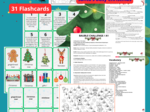 CHRISTMAS CHALLENGE klasy 4-8 *GRY*31 Flashcards* Zagadki* Karty pracy* Kolorowanki*- OGARNIJ ŚWIĘTA JEDNYM PLIKIEM 50str.