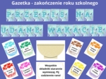 Gazetka - zakończenie roku szkolnego "Przepis na udane wakacje"