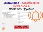 Scenariusz zakończenia klas 8 - „To dopiero początek” (35 min) - gotowy do druku #zakończenieklas3 #zakończenierokuklas8