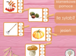 Klamerkowe pomoce - ile sylab? - jesień