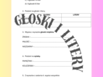 Głoski i litery klasa 4