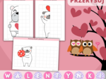 Walentynki Zestaw zadań. Puzzle. Szlaczki. Obliczenia. Labirynty. Girlanda