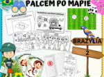 BRAZYLIA - PALCEM PO MAPIE