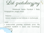 List gratulacyjny dla Rodziców