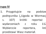 Spór o inwestyturę - praca w grupach