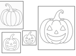 4 kolorowanki dynie