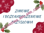 Zimowe i bożonarodzeniowe plakaty z przysłowiami