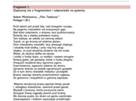 Fragmenty lektur do czytania i omawiania poczas lekcji
