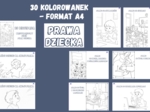 Dzień Praw Dziecka - 30 kolorowanek A4