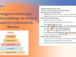 Wymagania edukacyjne język polski - klasa 4