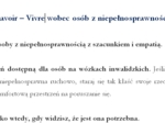 Międzynarodowy dzień Osób z Niepełnosprawnością. Savoir - vivre.