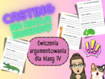 ĆWICZENIA ARGUMENTACJI (dla młodszych klas) - Casting na króla zwierząt