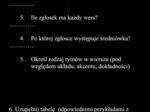 J. Kochanowski Pieśń XXV - karta pracy