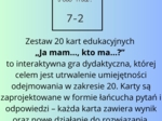 Gra edukacyjna matematyka kl. 1 „Ja mam…, kto ma…?” – Odejmowanie w zakresie 20 (zestaw 20 kart)