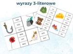 Wyrazy 3-literowe, zabawa klamerkowa