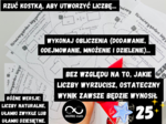 Niewiarygodne Wyzwanie. Matematyczna Magia dla klas 4-8 (działania pisemne lub ułamki zwykłe lub ułamki dziesiętne).