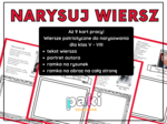 Świeto Konstytucji 3 Maja // Dzień Flagi //11 LISTOPADA / Święto Niepodległości - narysuj wiersz patriotyczny - karty pracy / kl. 5 - 8