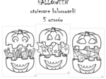 HALLOWEEN - otwierane kolorowanki - 5 wzorów