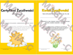 CERTYFIKAT Z DNIA ZYCZLIWOŚCI DWIE WERSJE