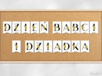 Girlanda „Dzień Babci i Dziadka” – wersja 1
