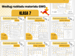POWTÓRZENIA MATERIAŁU w klasie 7 - GWO - PAKIET 7 materiałów